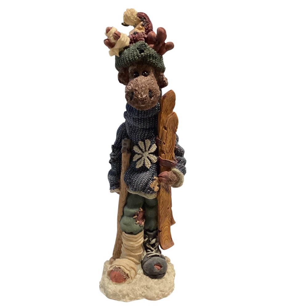 Boyds Bears &‎ Friends Egon The Skier Folkstone Collection Figurine